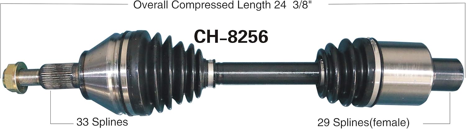 TRAKMOTIVE CH - 8256 CV Axle - Imex RV And Auto Parts
