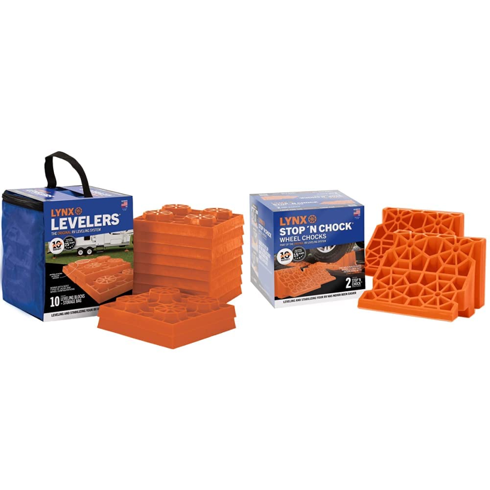 Tri - Lynx 00015 Lynx Leveler for RV Leveling Block with Nylon Storage Case, (Pack of 10) - Imex RV And Auto Parts
