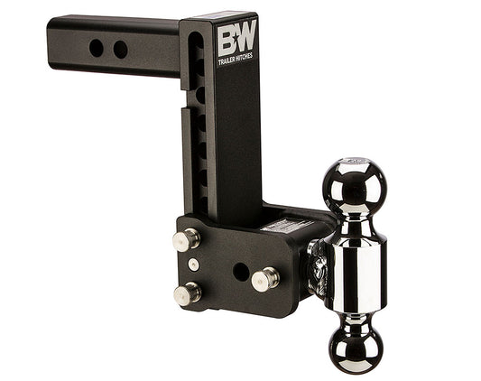 TS10040B B&W TOW AND STOW DUAL BALL 2 ADJ BALL MOUNT 7 DROP/7-1/2 RISE BLACK