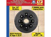 Ultra Fab Products Inc Hub and Drum Assembly for 7000 lb Capacity Trailers - Part Number 48-979553 - Imex RV And Auto Parts