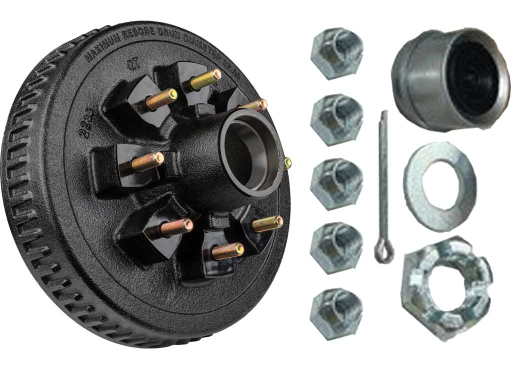 Ultra Fab Products Inc Hub/Drum Assembly Loaded for 7000 lb Capacity with 8 x 6.5-inch Brake System, Part Number 48-979552 - Imex RV And Auto Parts