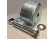 Ultra Fab Products Inc Ultra Mini Steel Roller 1.5 in W x 2.5 in D Silver (Part Number 48-979022) - Imex RV And Auto Parts