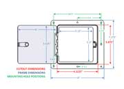 Ultra Fab Products Inc Universal Access Door White - Part 48-979009 - Imex RV And Auto Parts