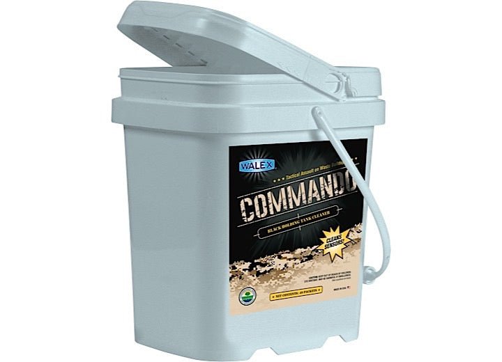 Walex Commando Black Tank Cleaner Bulk Tub - Effective RV Waste Tank Treatment - Imex RV And Auto Parts
