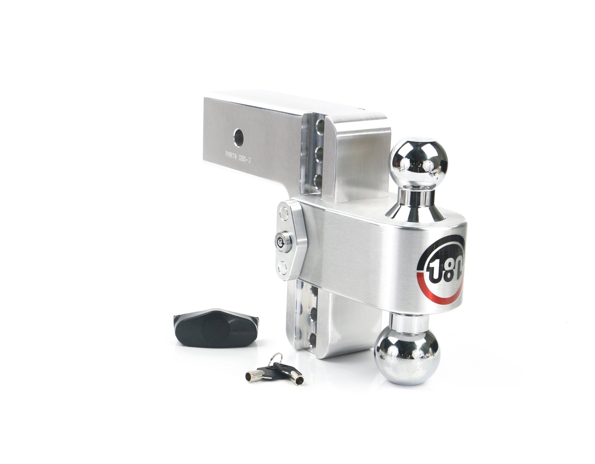 Weigh Safe 180 Hitch Chrome Ball 6" Drop Hitch with 3-Inch Shank - Imex RV And Auto Parts