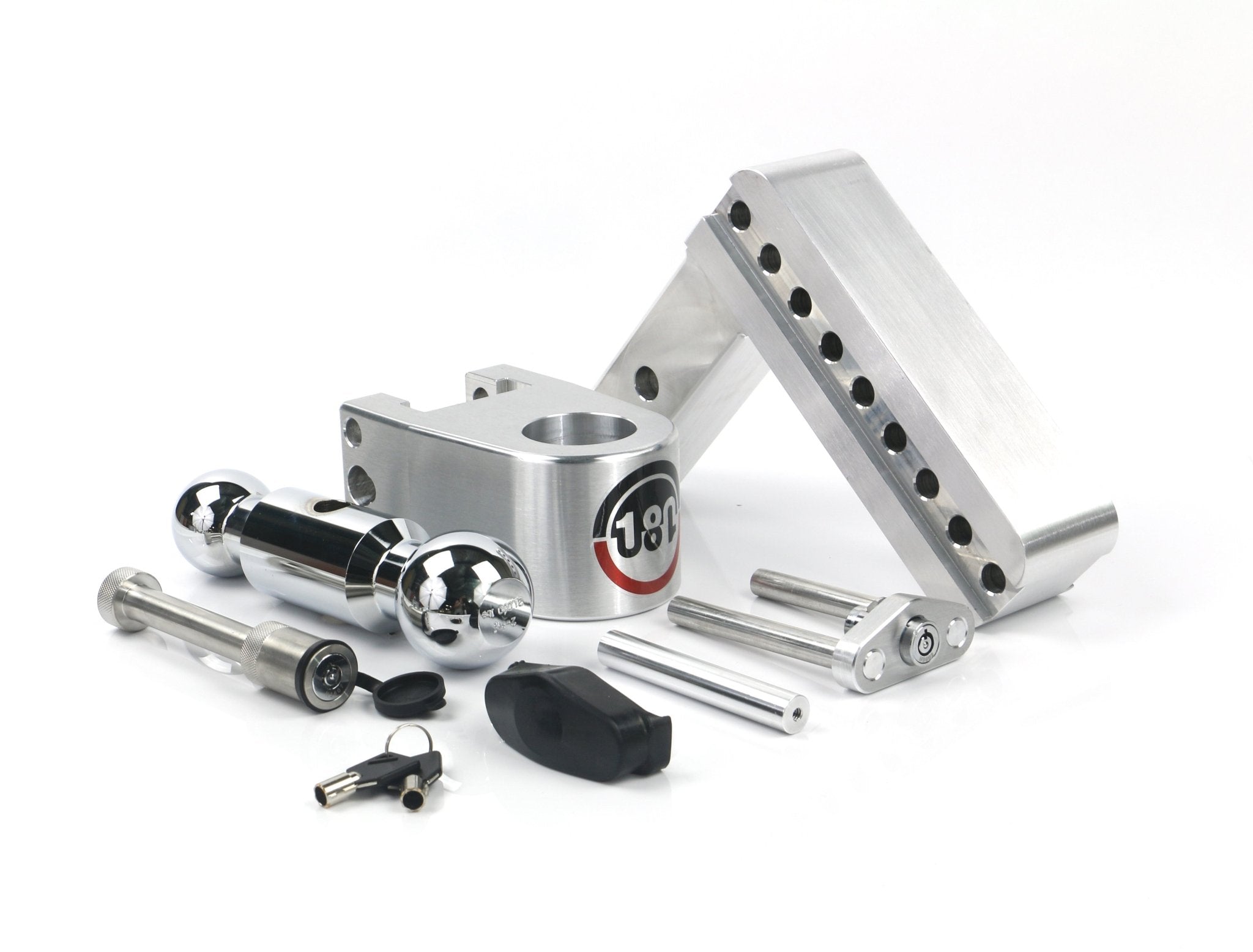 Weigh Safe 180 Hitch Chrome Ball 6-Inch Drop Hitch with 2-Inch Shank and Keyed Alike WS05 - Imex RV And Auto Parts