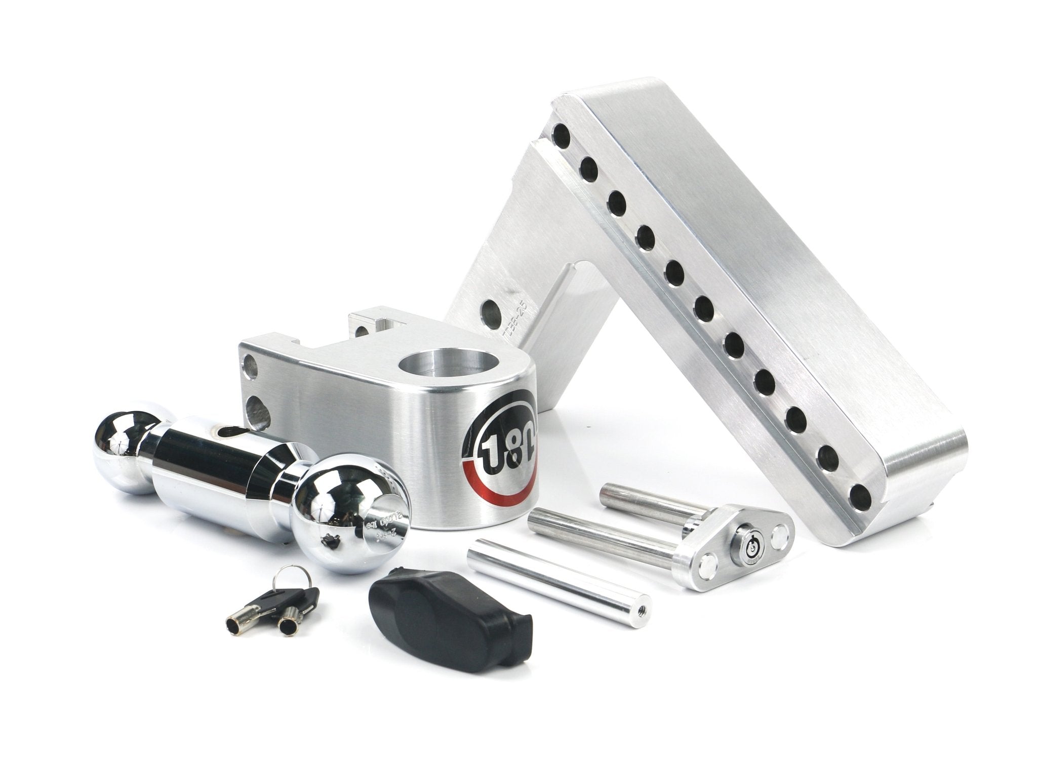 Weigh Safe 180 Hitch Chrome Ball 8-Inch Drop Hitch with 2.5-Inch Shank - Imex RV And Auto Parts