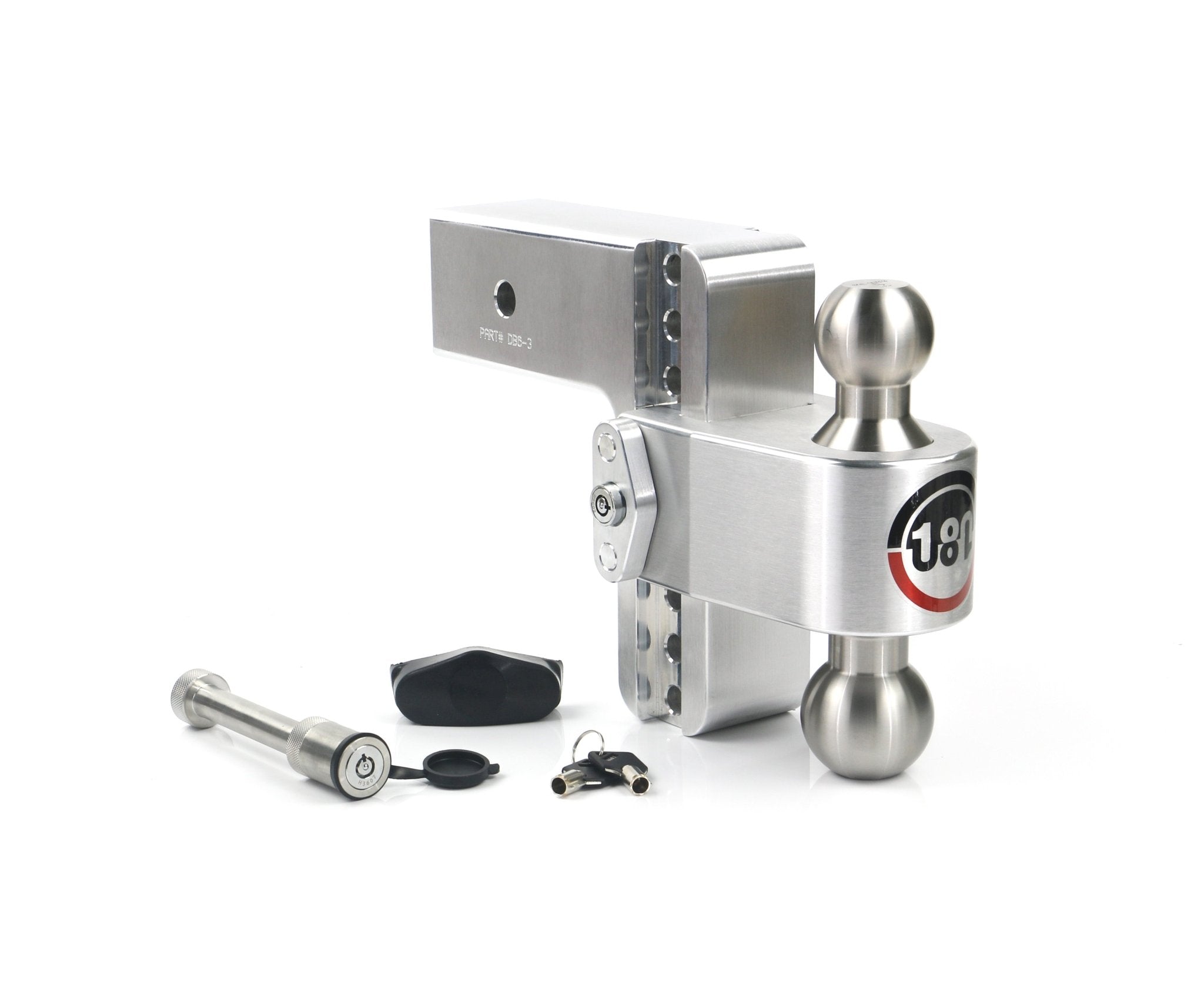 Weigh Safe 180 Hitch Stainless Steel Ball 6-Inch Drop with 3-Inch Shank – Adjustable Aluminum Towing Solution - Imex RV And Auto Parts