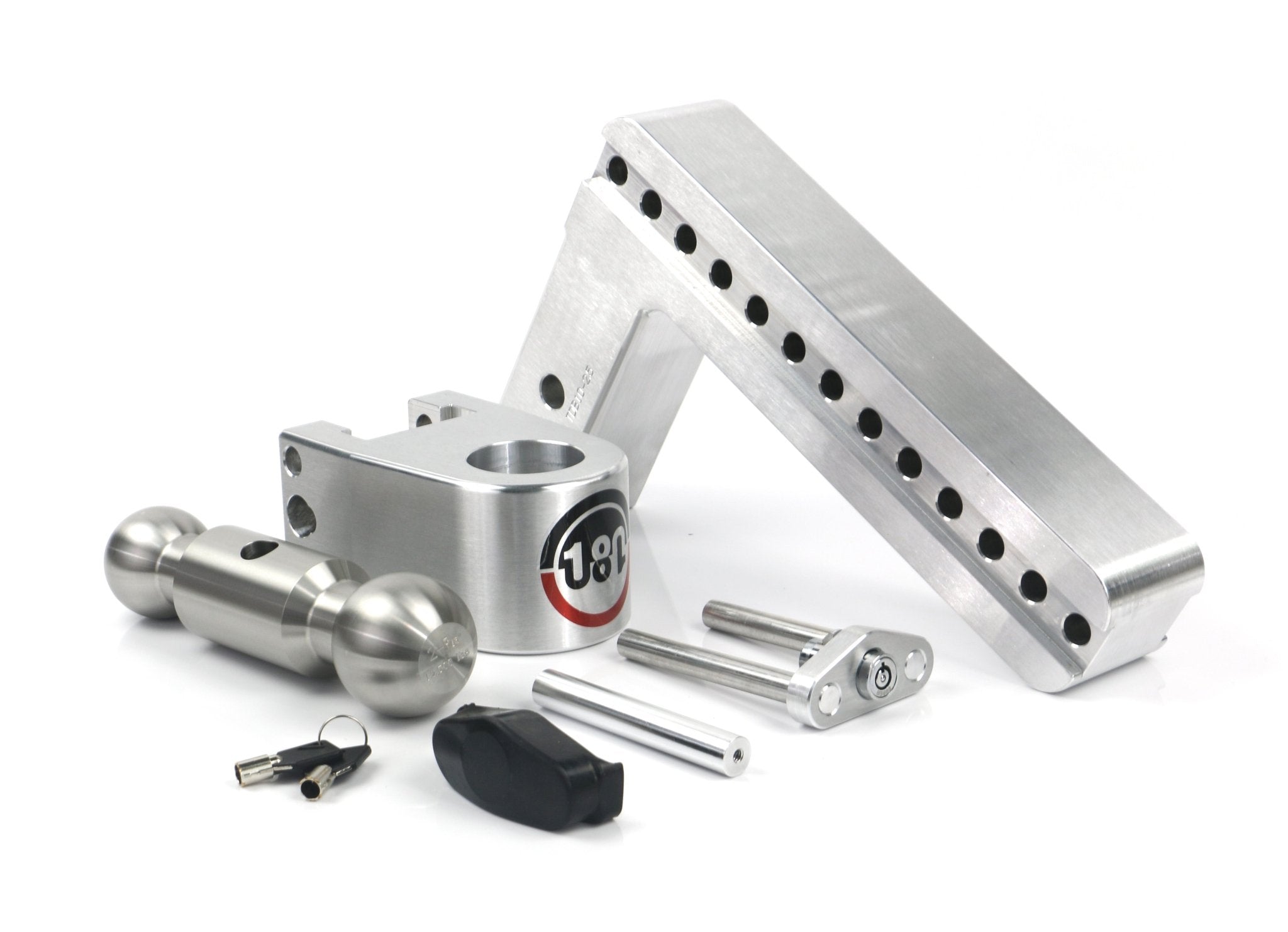 Weigh Safe 180 Hitch Stainless Steel Drop Hitch with 2.5-Inch Shank and Combo Ball - 10-Inch Drop - Imex RV And Auto Parts