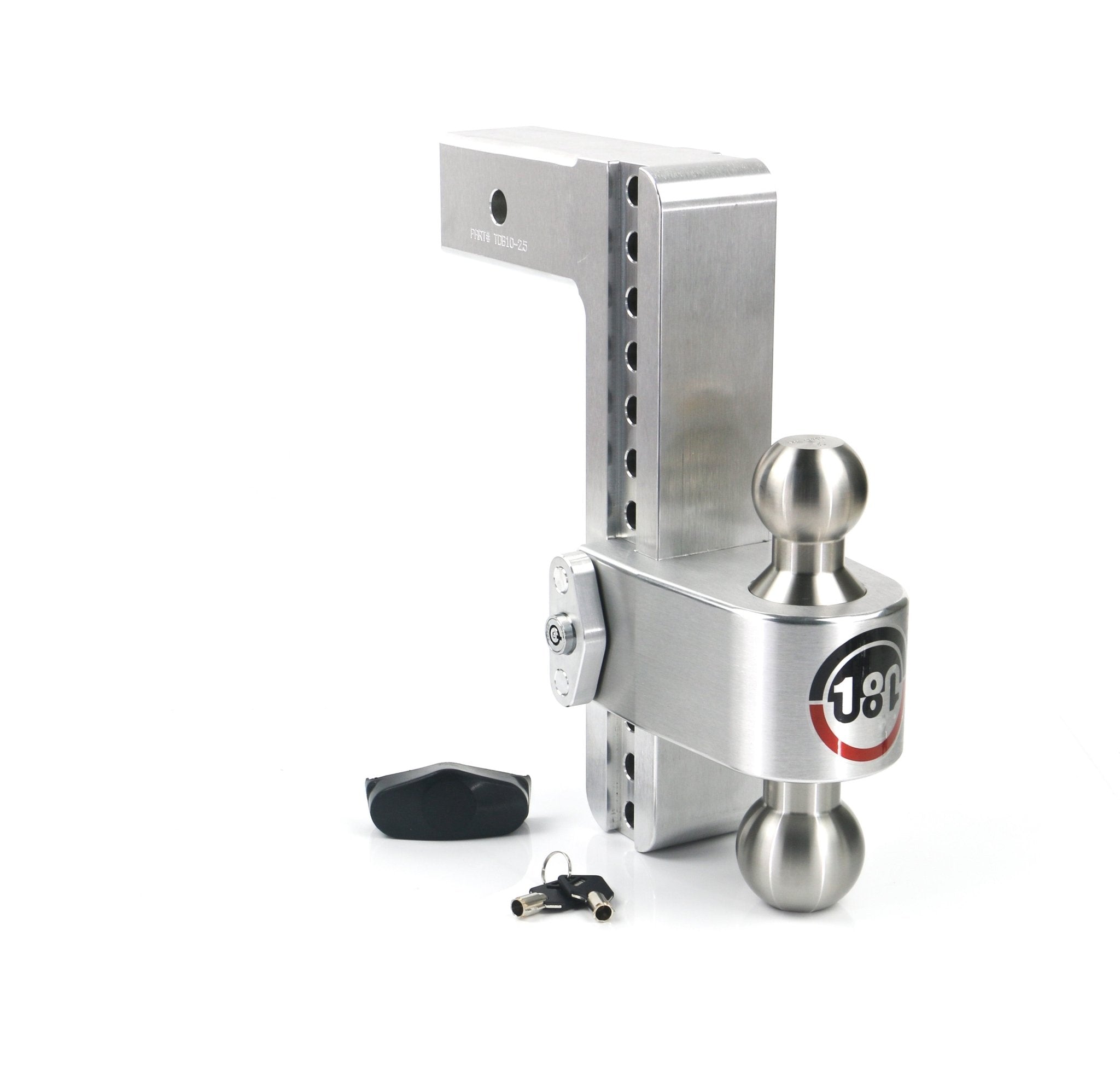 Weigh Safe 180 Hitch Stainless Steel Drop Hitch with 2.5-Inch Shank and Combo Ball - 10-Inch Drop - Imex RV And Auto Parts