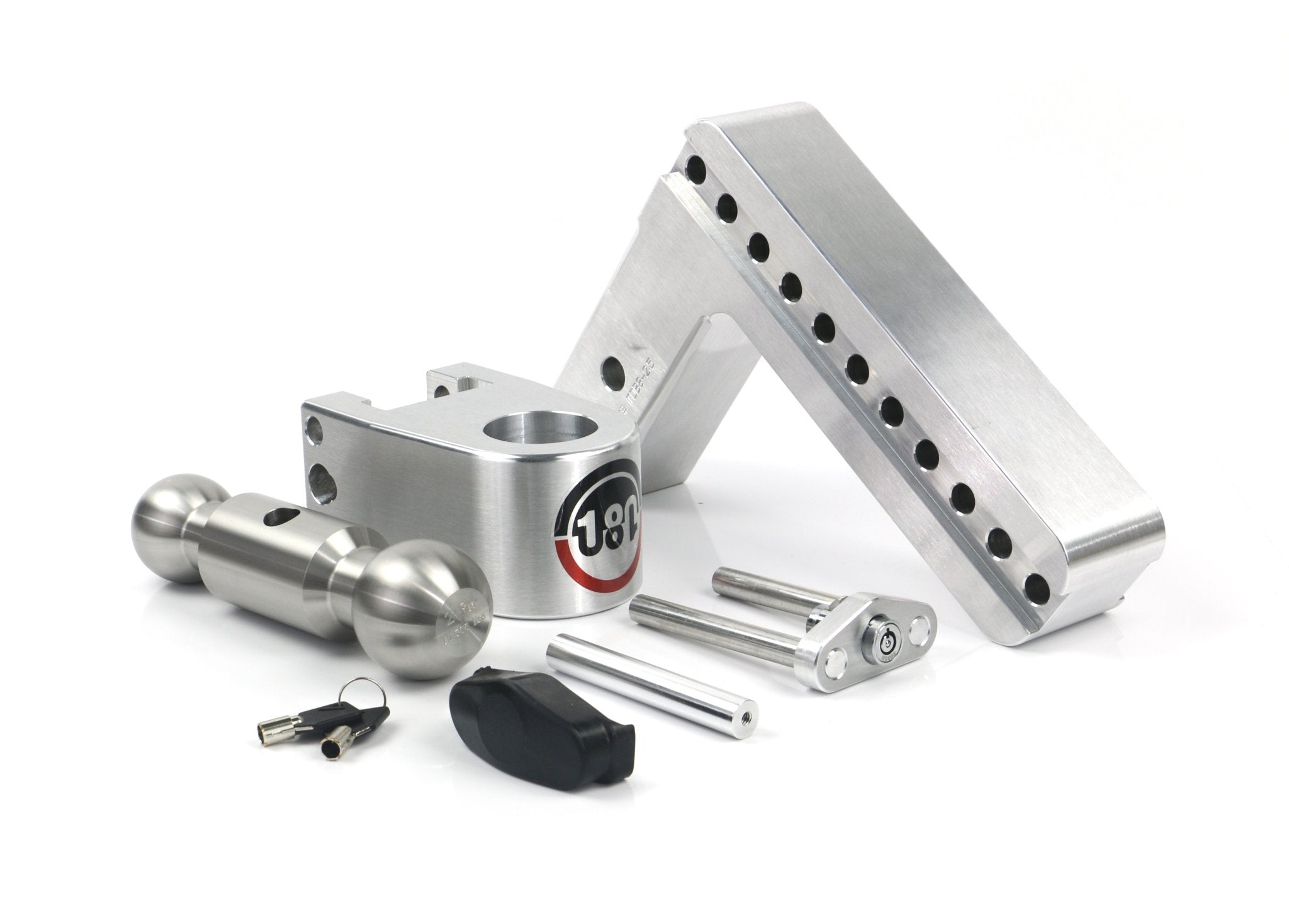 Weigh Safe 180 Hitch Stainless Steel Drop Hitch with 2.5-Inch Shank and Combo Ball - Imex RV And Auto Parts