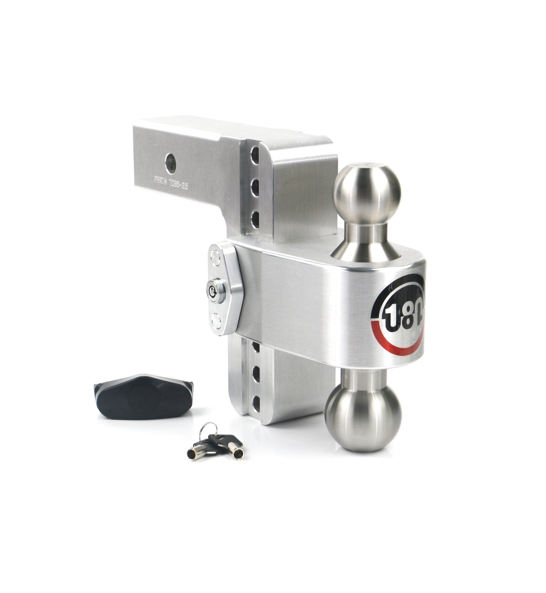 Weigh Safe 180 Hitch Stainless Steel Drop Hitch with 2.5-Inch Shank and Combo Ball for Heavy-Duty Towing - Imex RV And Auto Parts