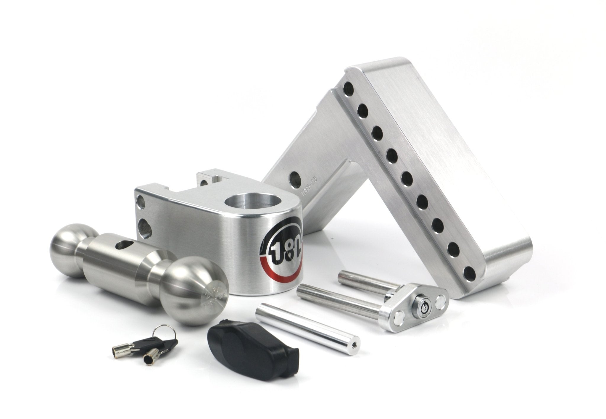 Weigh Safe 180 Hitch Stainless Steel Drop Hitch with 2.5-Inch Shank and Combo Ball for Heavy-Duty Towing - Imex RV And Auto Parts