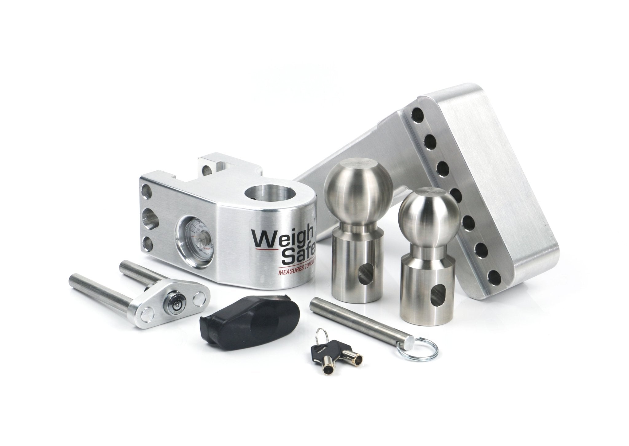 Weigh Safe 4-Inch Drop Hitch with 2.5-Inch Shank – Adjustable Aluminum Ball Mount for Safe Towing - Imex RV And Auto Parts