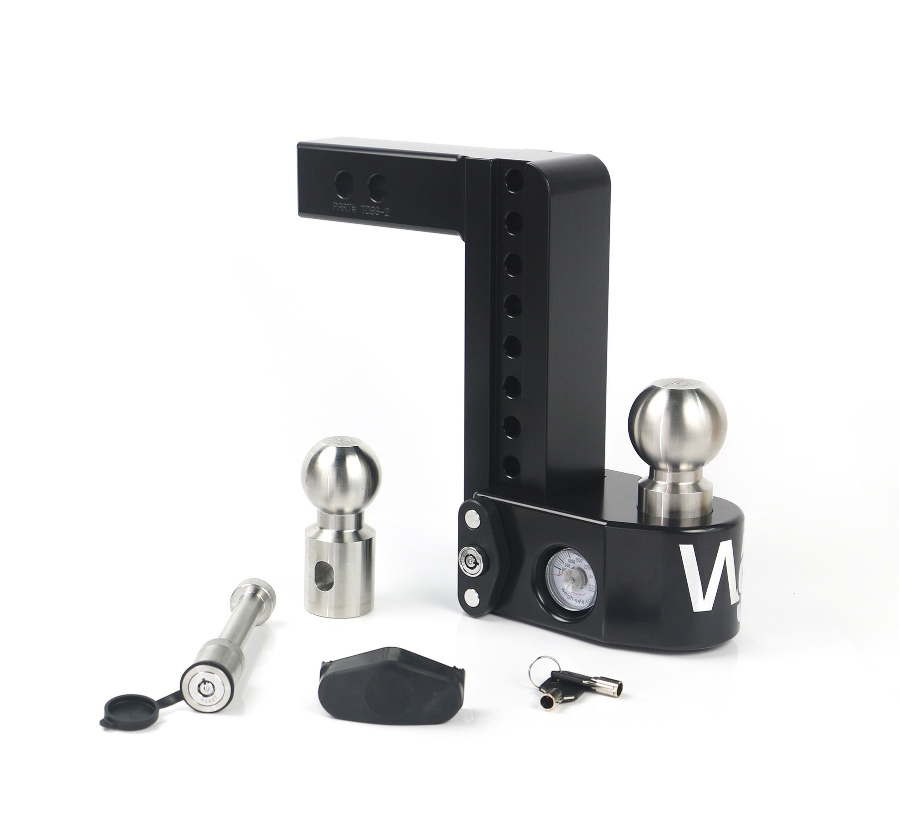 Weigh Safe 8" Drop Hitch with 2-inch Shank and Keyed Alike WS05 from Weigh Safe - Imex RV And Auto Parts