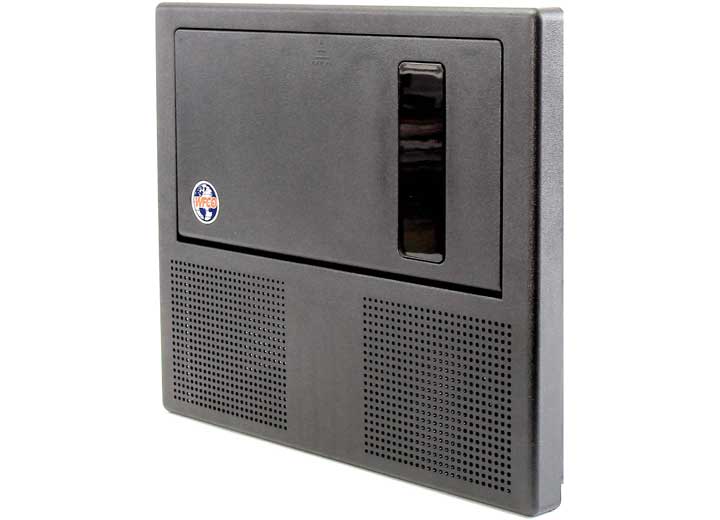 WFCO Plastic Door Assembly for WF8955PEC - B - DA - Black, 11 3/4 in H x 14 in W - Imex RV And Auto Parts