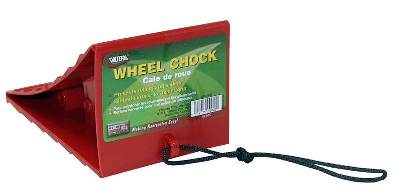 Wheel Chock; Red; Plastic; Single - Imex RV And Auto Parts
