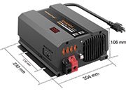 100 Amp Smart Adjustable 12 V Battery Charger & Power Converter W/ Meter - PM3-100-SME - Imex RV And Auto Parts