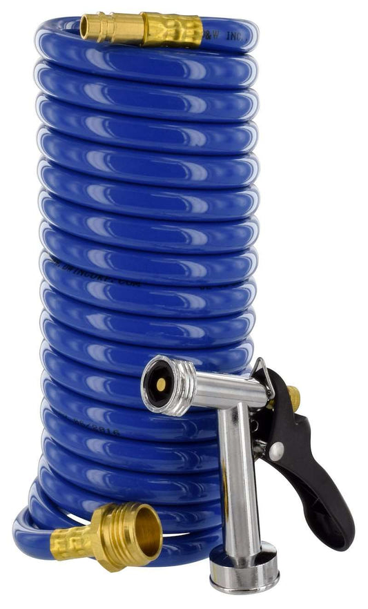 15' Coil Hose W/ Pistol Grip Nozzle SA - HOSE - 15 - ASY - Imex RV And Auto Parts
