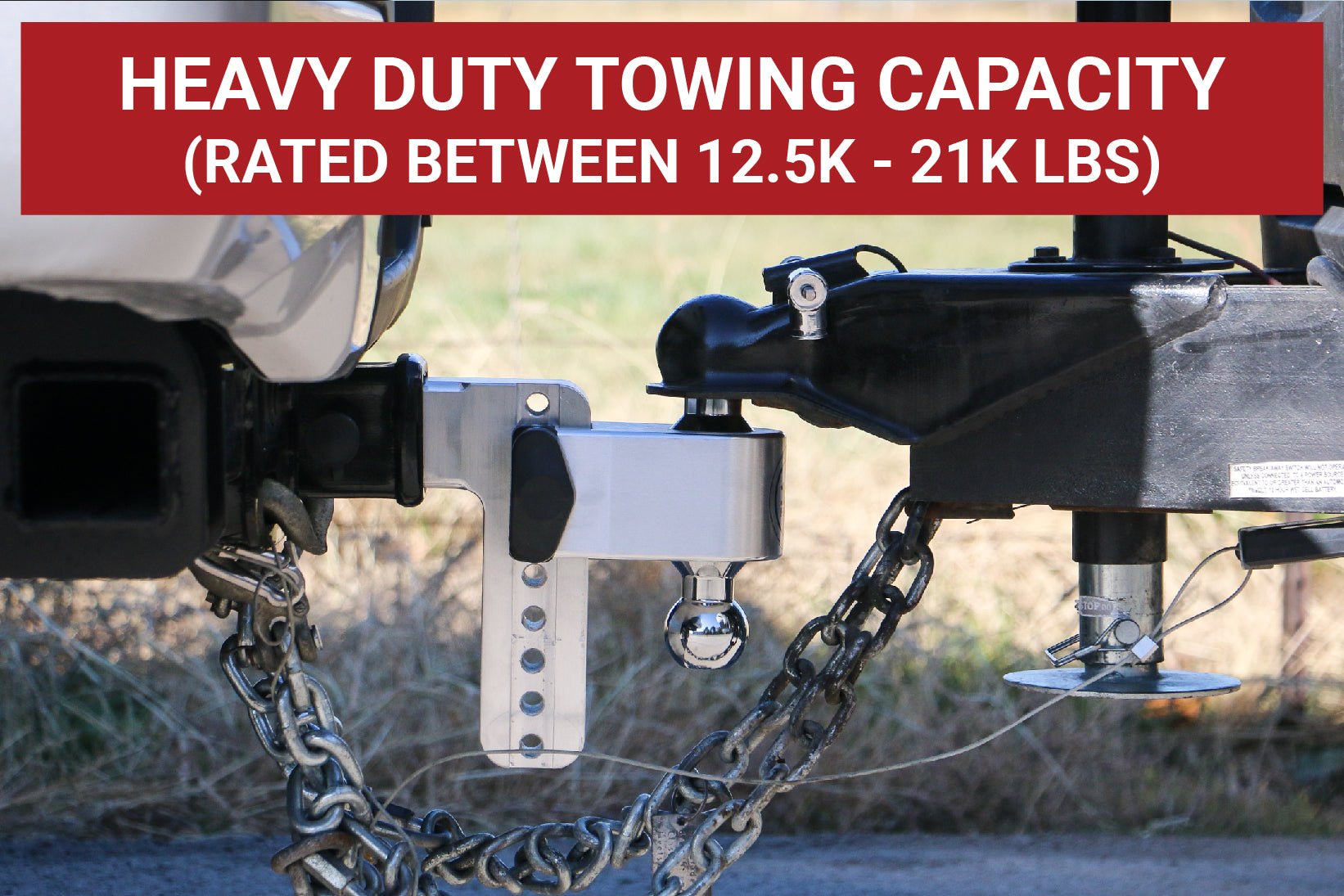 180 TURNOVER BALL 6" DROP HITCH W/ 2" SHANK & CHROME PLATED 2 & 2-5/16" BALL W/W503 CTB6-2 - Imex RV And Auto Parts