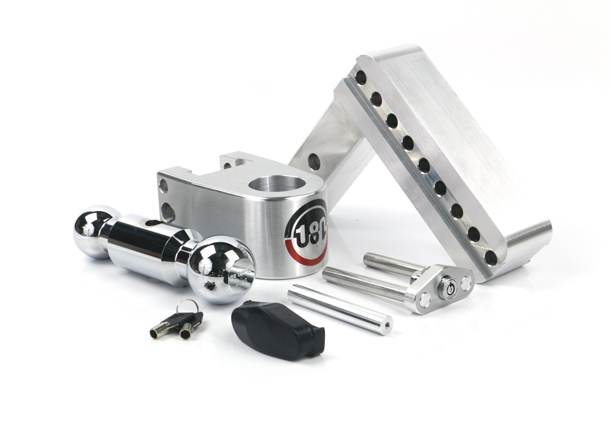180 TURNOVER BALL 6" DROP HITCH W/ 2" SHANK & CHROME PLATED 2 & 2-5/16" BALL W/W503 CTB6-2 - Imex RV And Auto Parts