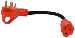 30M - 15F ADAPTER CORD - 12" A10 - 3015 - Imex RV And Auto Parts