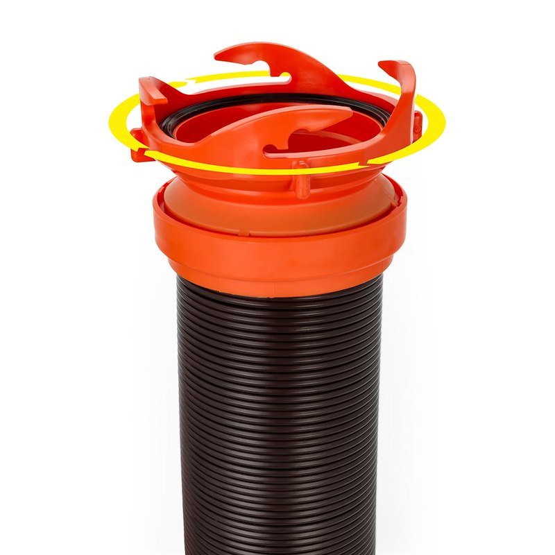 39761 Camco RhinoFLEX 15' Camper/RV Sewer Hose Kit, Includes 4 - in - 1 Adapter - Imex RV And Auto Parts