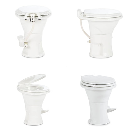 Dometic 302310081 310 Series Gravity-Flush Toilet - White, Standard