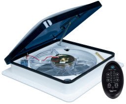 807350 Fantastic Roof Vent with Remote - Smoke - Imex RV And Auto Parts