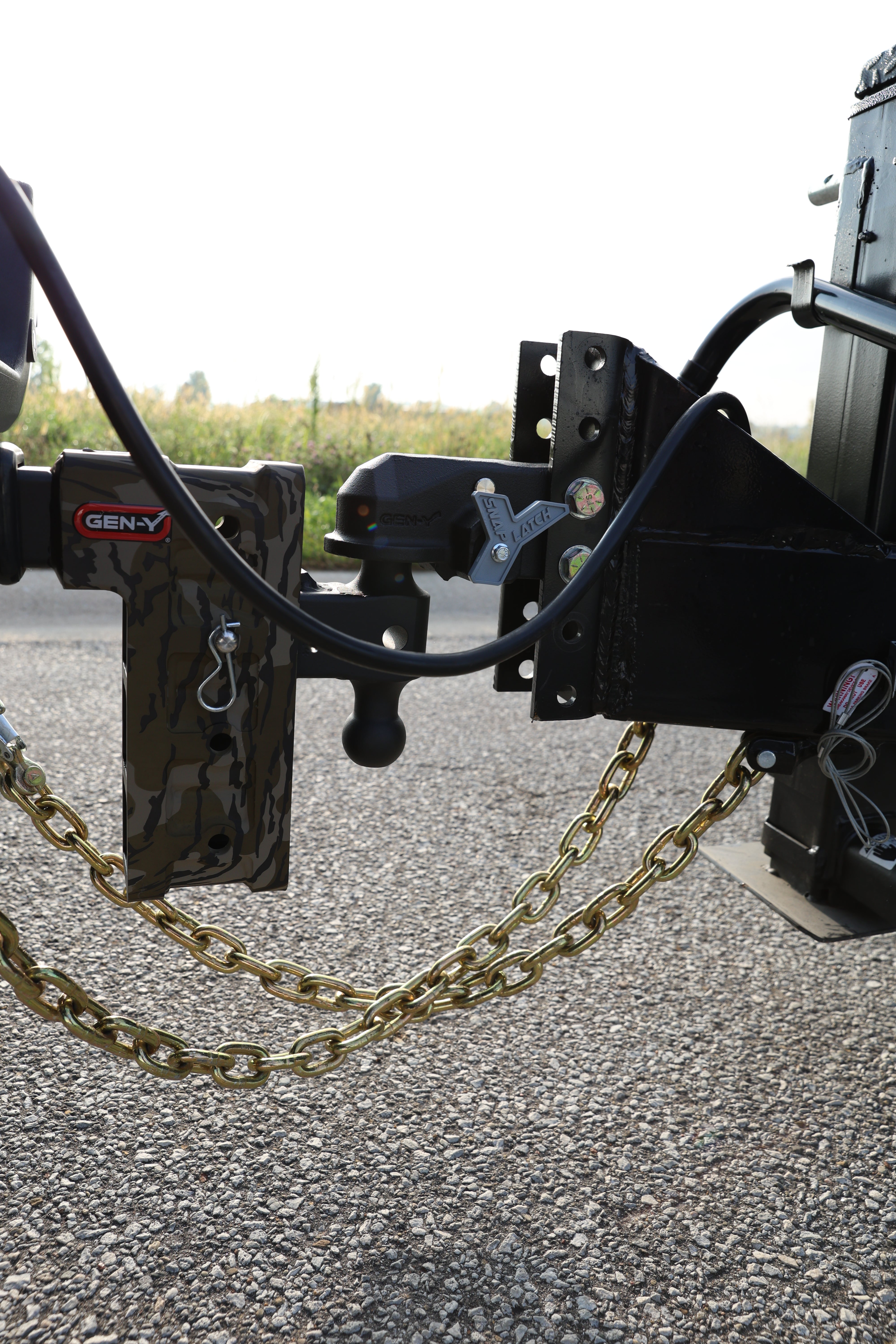 GEN-Y Hitch ADMIRAL Victory Lane SnapLatch Coupler - 20,000 lb Towing Capacity, 2 3/16" Ball Hole, Steel Construction
