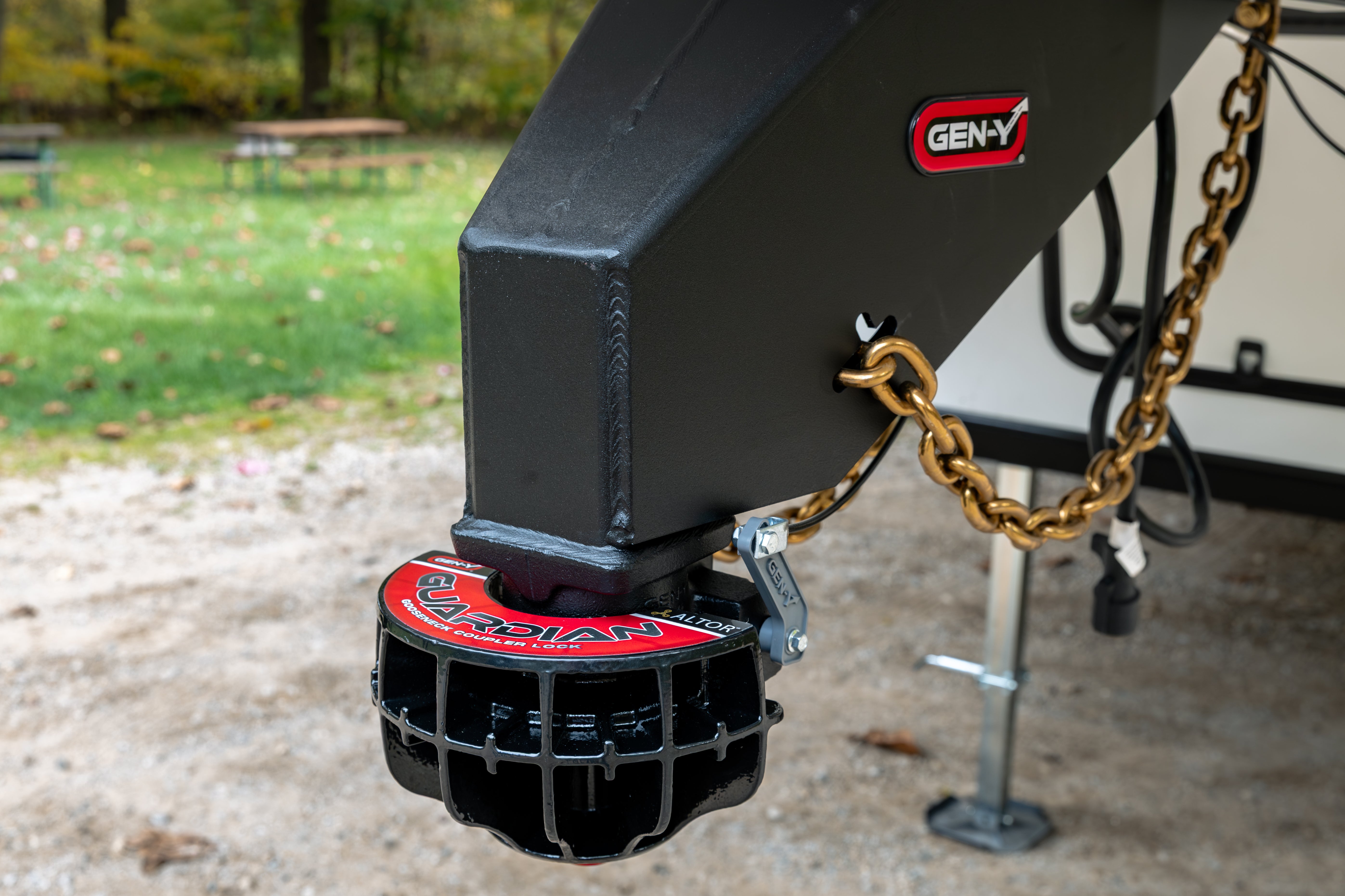 GEN-Y Hitch Guardian Icon Trailer Coupler Lock GH-105700 for Heavy-Duty Gooseneck Systems