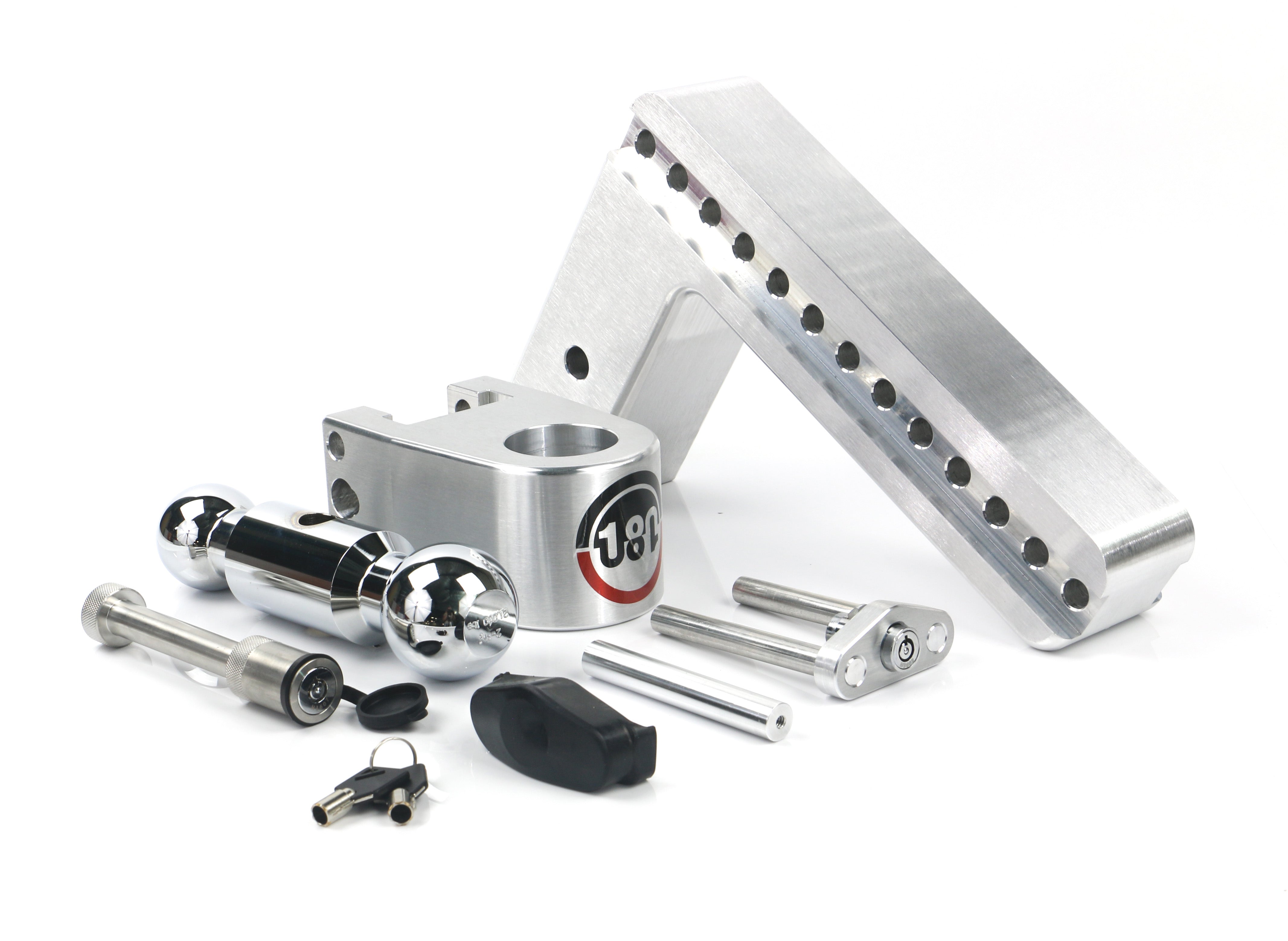 Weigh Safe 180 Hitch Chrome Ball 10-Inch Drop Hitch with 3-Inch Shank – Keyed Alike WS05 Included
