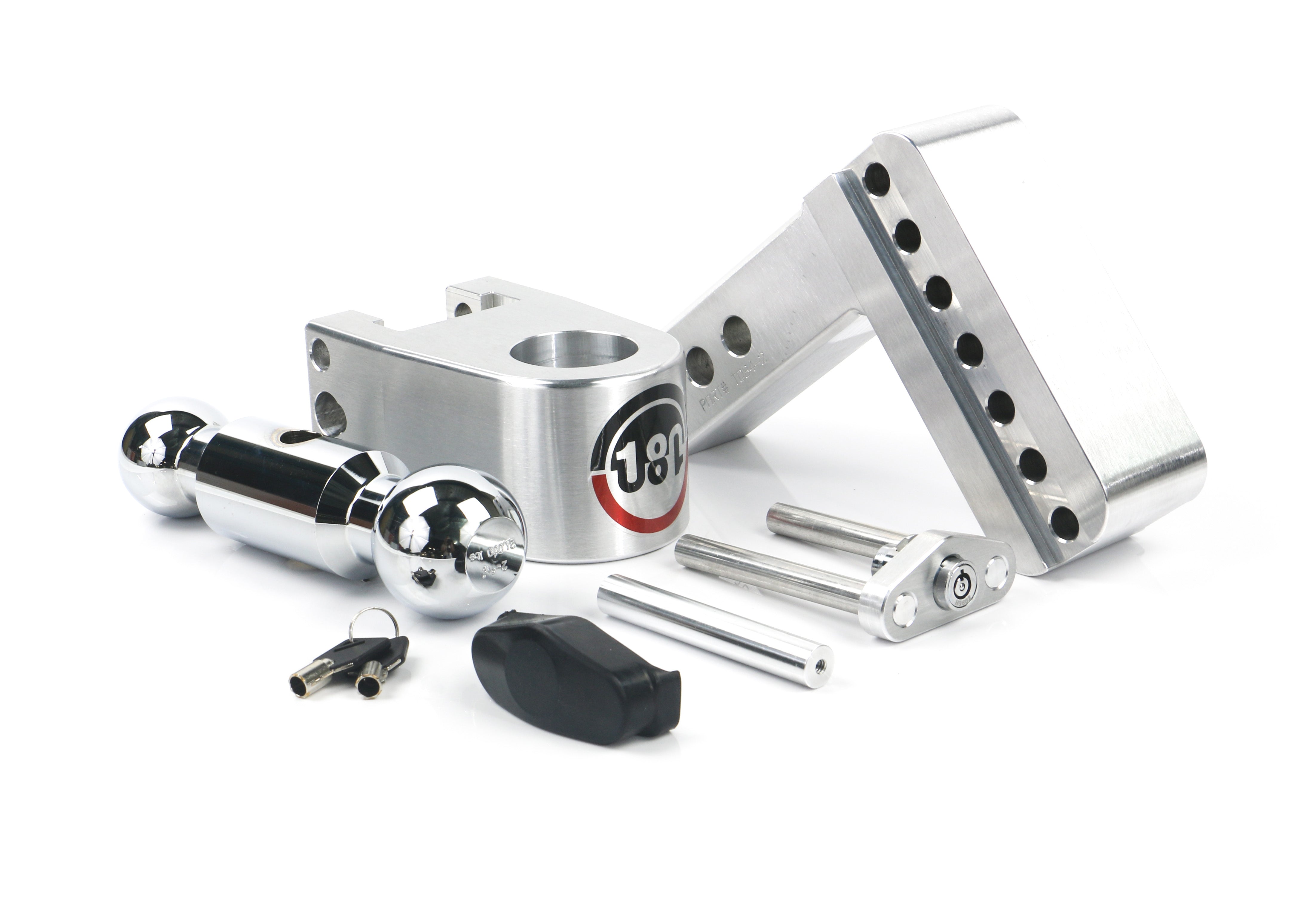 Weigh Safe 180 Hitch Chrome Ball 4-Inch Drop Hitch with 2-Inch Shank