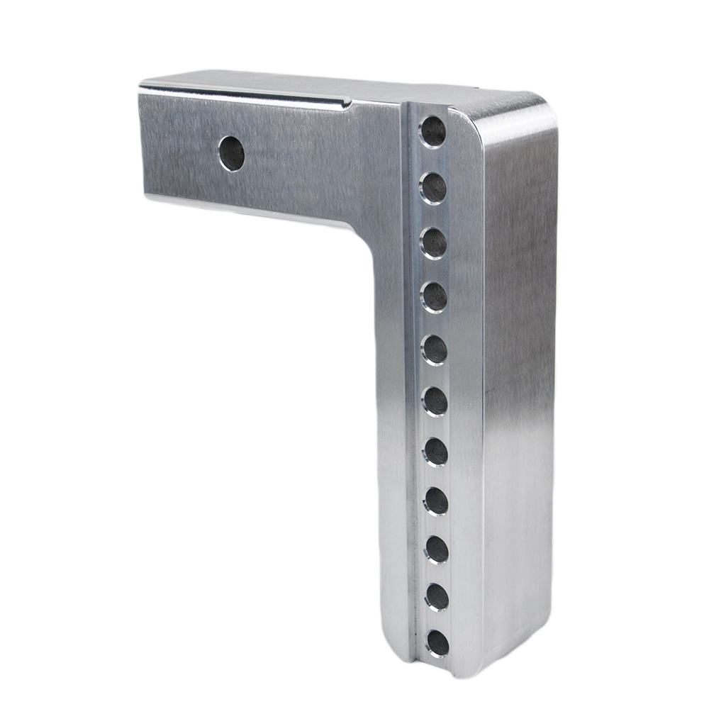 Weigh Safe Aluminum Draw Bar with 8-Inch Drop and 2.5-Inch Shank - HDKJ Part Number DB8-2.5