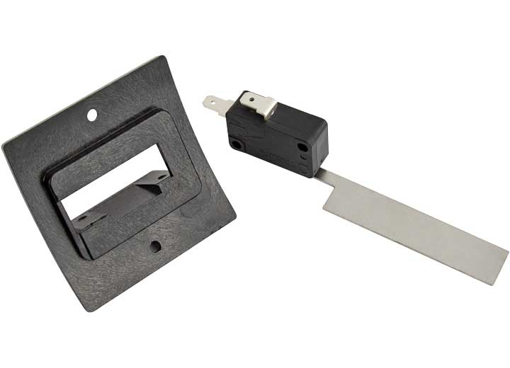 Dometic 36165 low air flow sail switch kit for Atwood and Dometic RV furnaces, shown with the white plastic switch housing and attached metal vane/paddle.