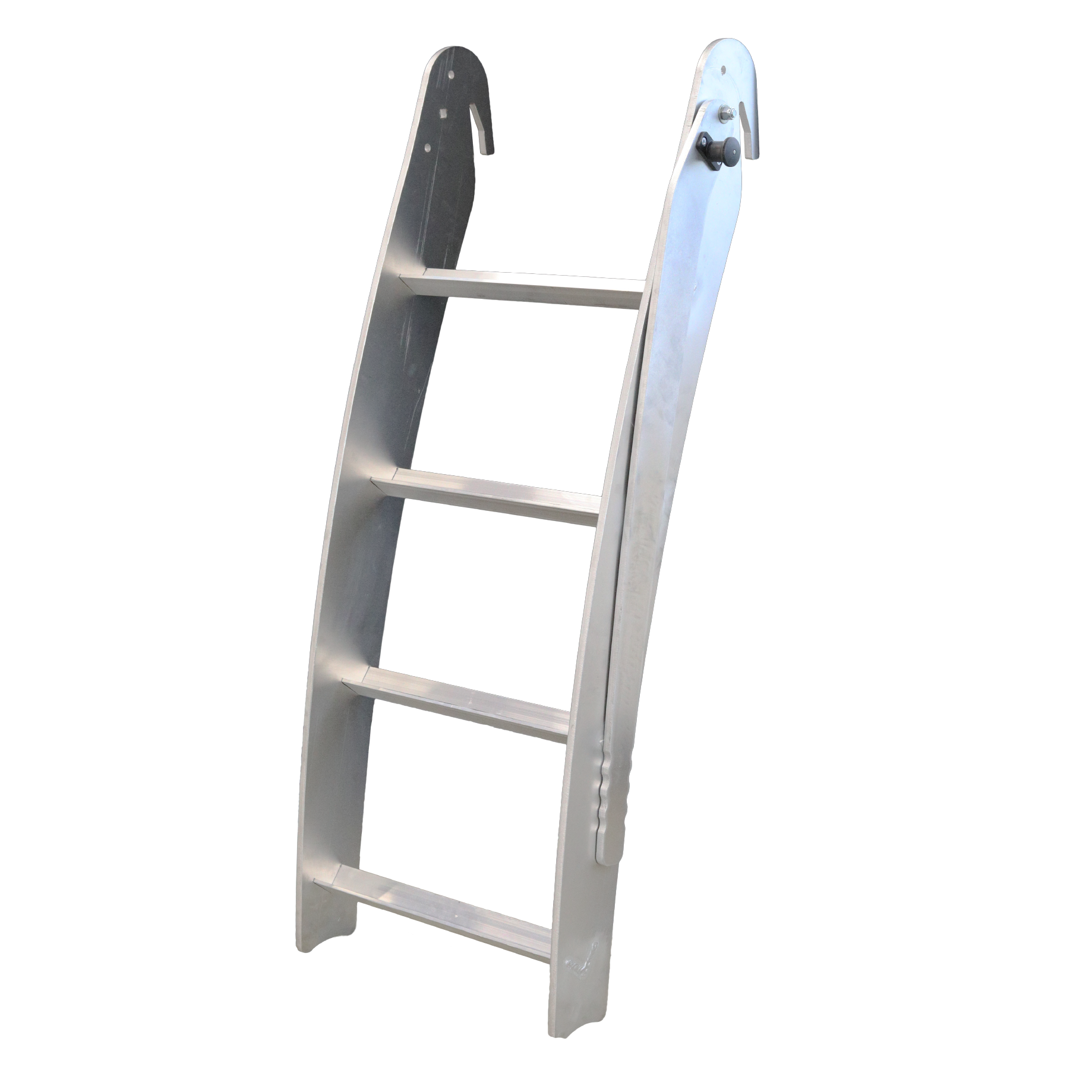 GEN-Y Hitch Aluminum Rub Rail Ladder GH-102877 – Lightweight, Foldable Trailer Ladder with 300 lb Capacity