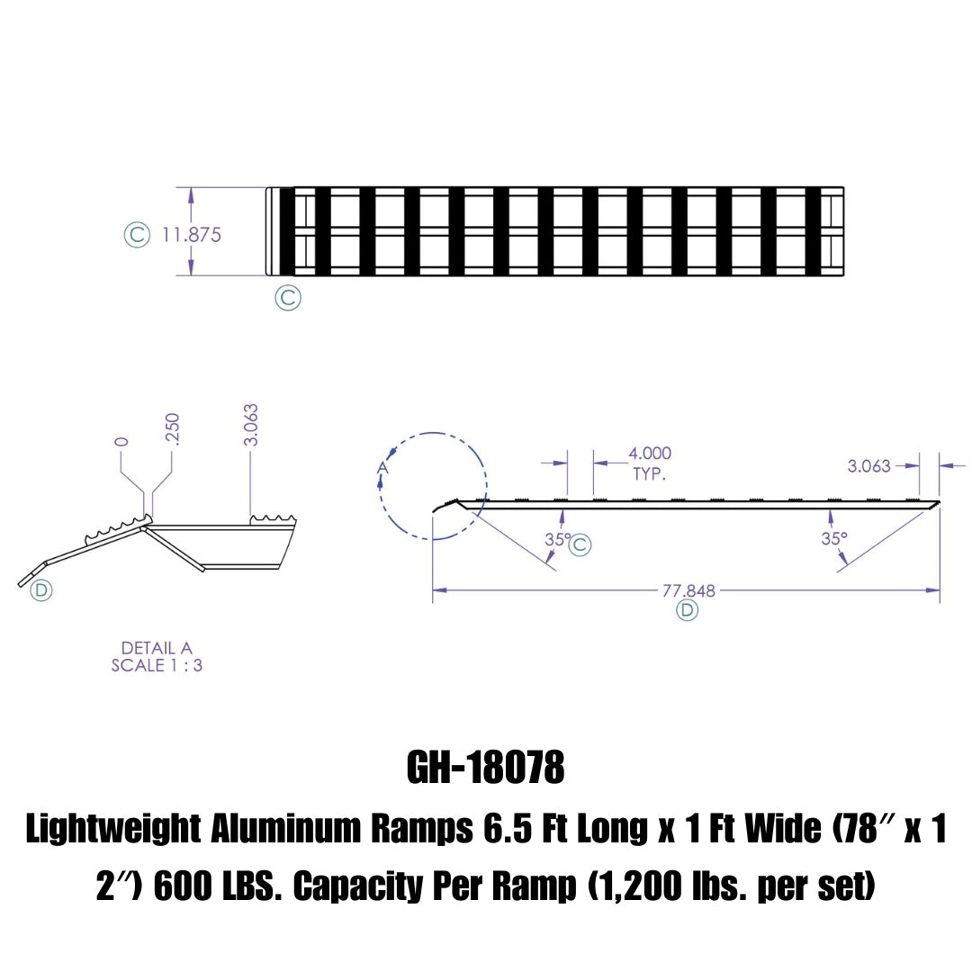 GEN-Y Hitch Aluminum Ramp GH-18078 – Lightweight, Heavy-Duty Loading Solution