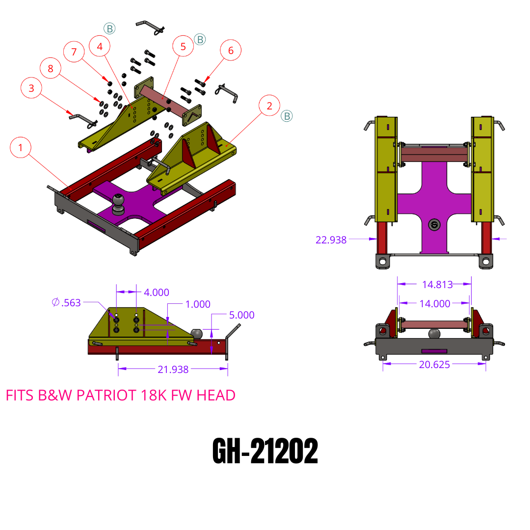 GEN-Y Hitch Advantage Combo Hitch with 5th Wheel and Gooseneck Compatibility, Model GH-21202