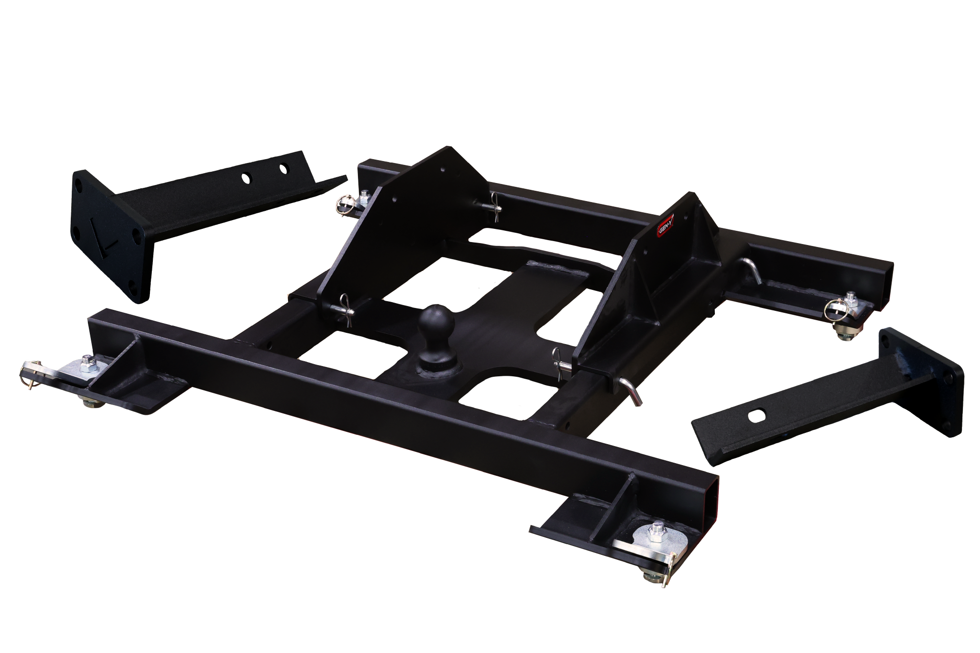 GEN-Y Hitch Advantage Combo Gooseneck Hitch with Adjustable Ball Mount – Heavy-Duty Steel, 25,000 lbs Towing Capacity