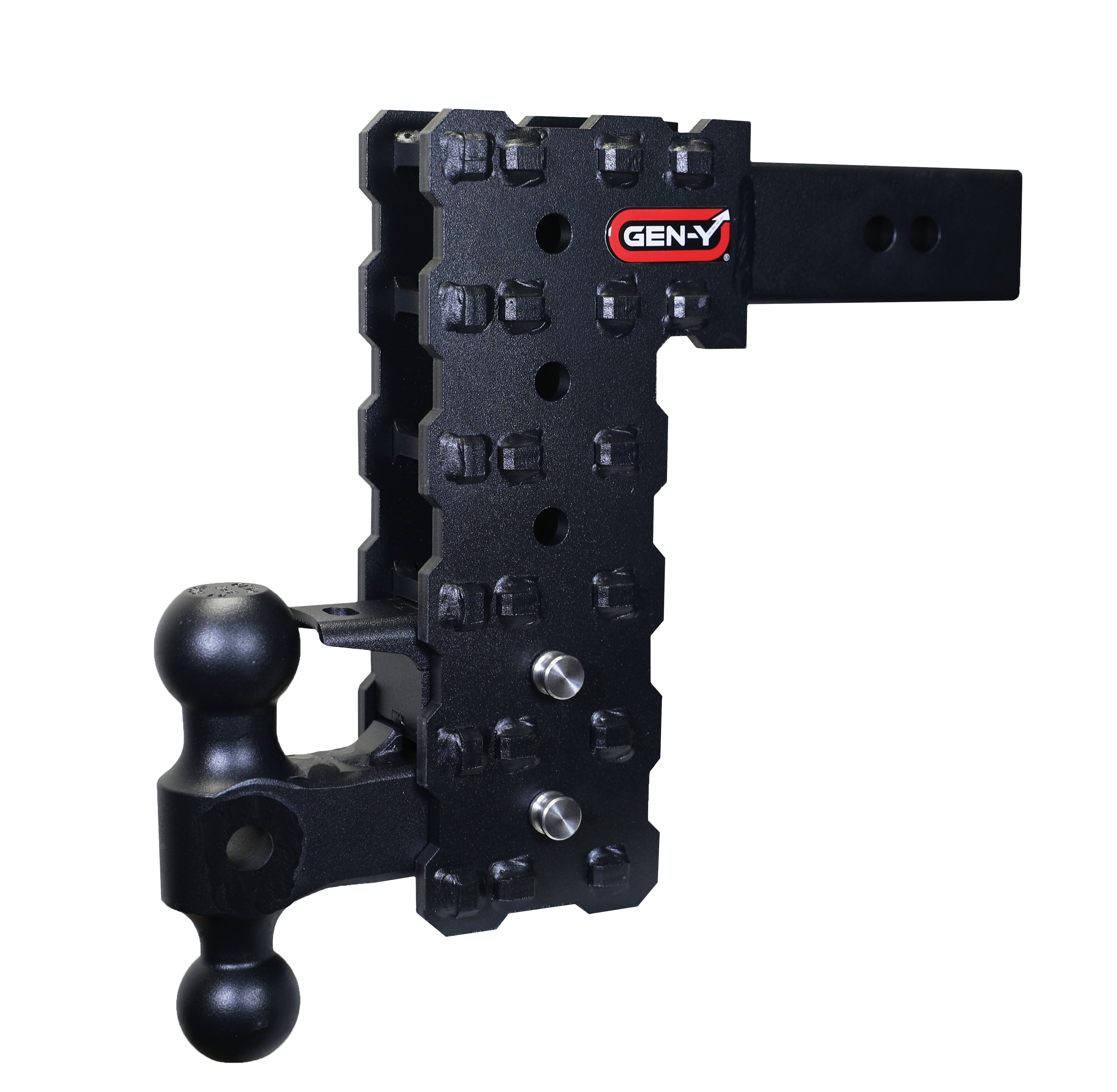 GEN-Y Hitch PHANTOM-X 2.5-Inch Solid Shank Drop Hitch with 10-Inch Drop and 16,000 lbs Towing Capacity