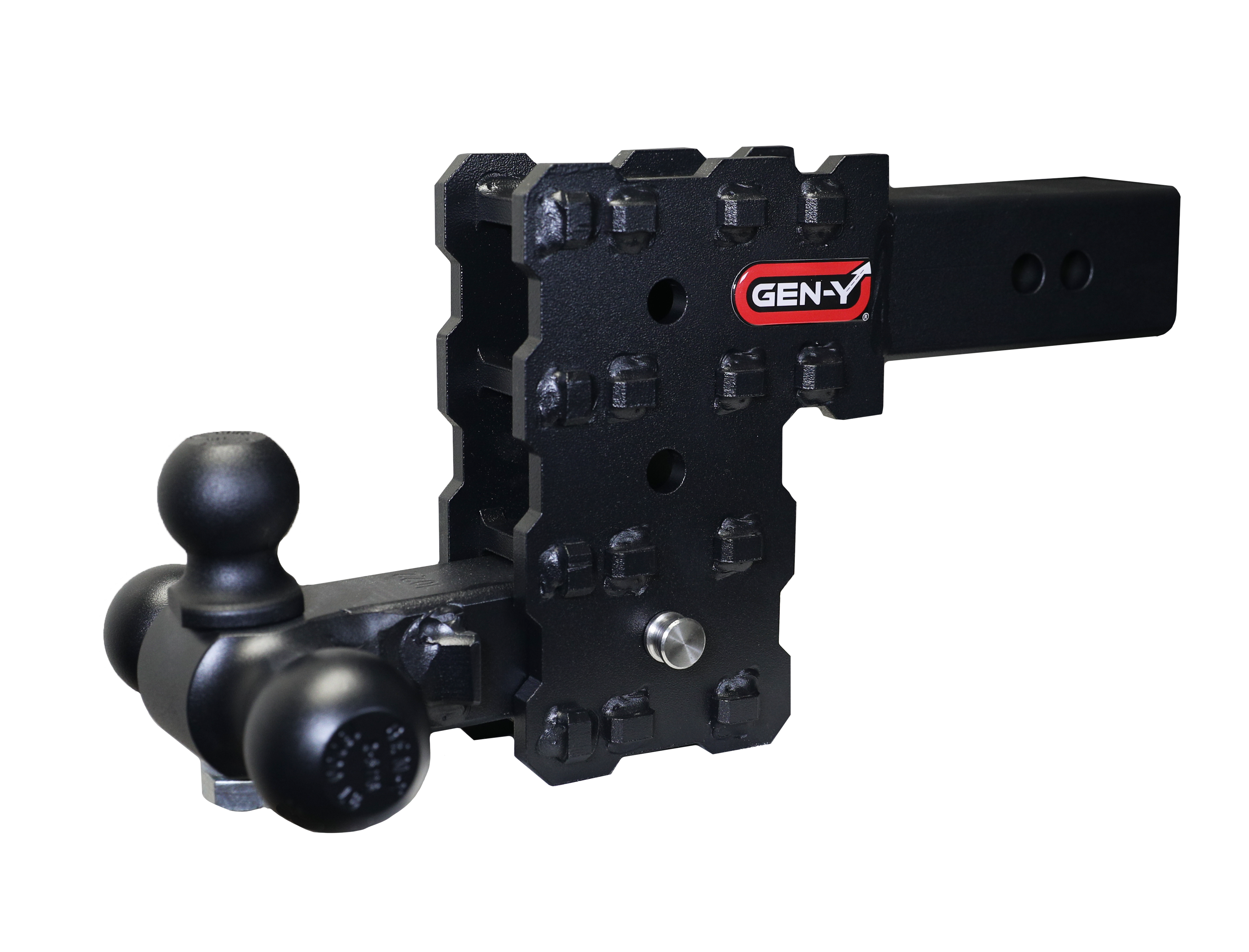 GEN-Y Hitch PHANTOM-X 2.5-inch Solid Shank Drop Hitch with 5-inch Drop and 16,000 lbs Towing Capacity