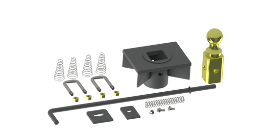 GNRK1500 TURNOVERBALL GOOSENECK HITCH ONE-PIECE KIT FOR FLATBEDS