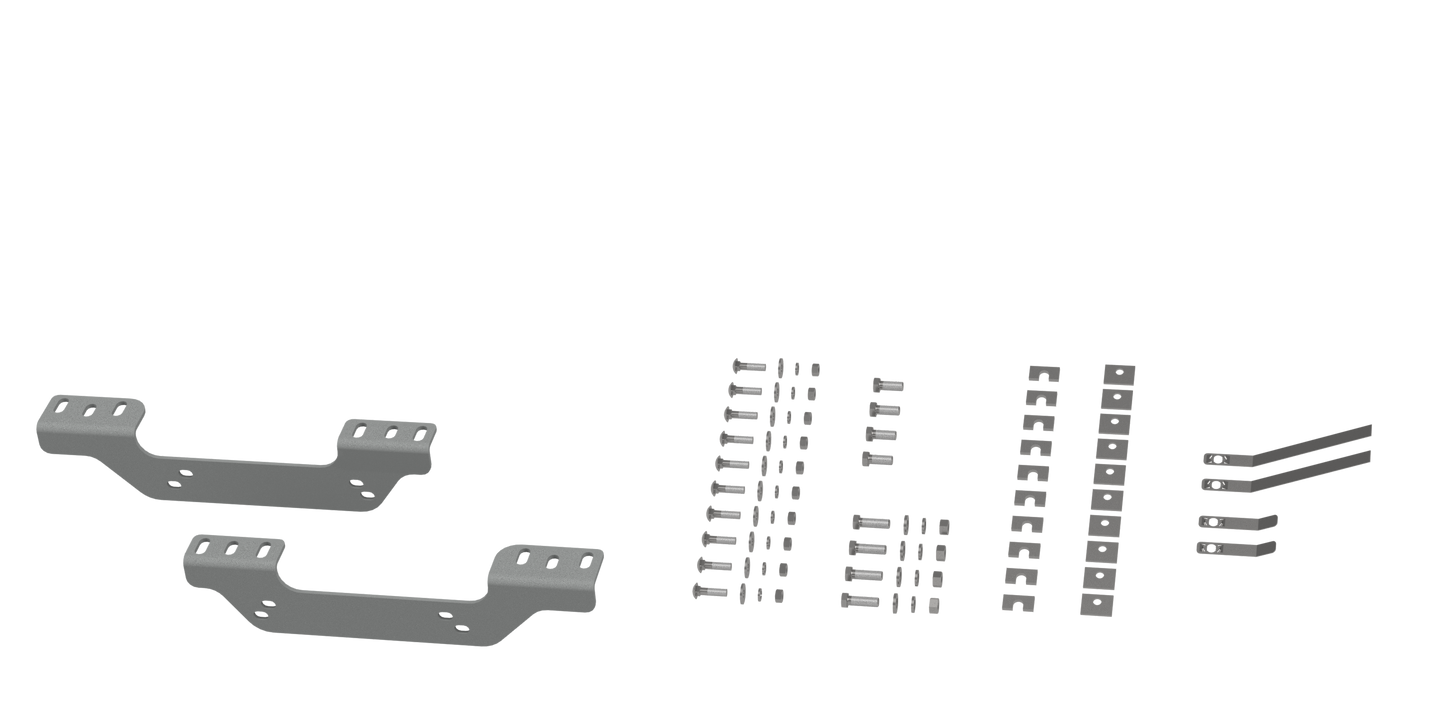 RVR2506 CUSTOM INSTALLATION KIT FOR UNIVERSAL MOUNTING RAILS FOR SOME CHEVY TRUCKS