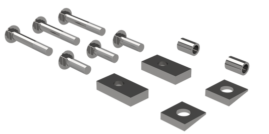 RVR3204 CUSTOM INSTALLATION KIT FOR UNIVERSAL MOUNTING RAILS FOR SOME TOYOTA TRUCKS