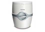Thetford Porta Potti 565E White and Gray Plastic Portable Toilet - 5.5 Gallons