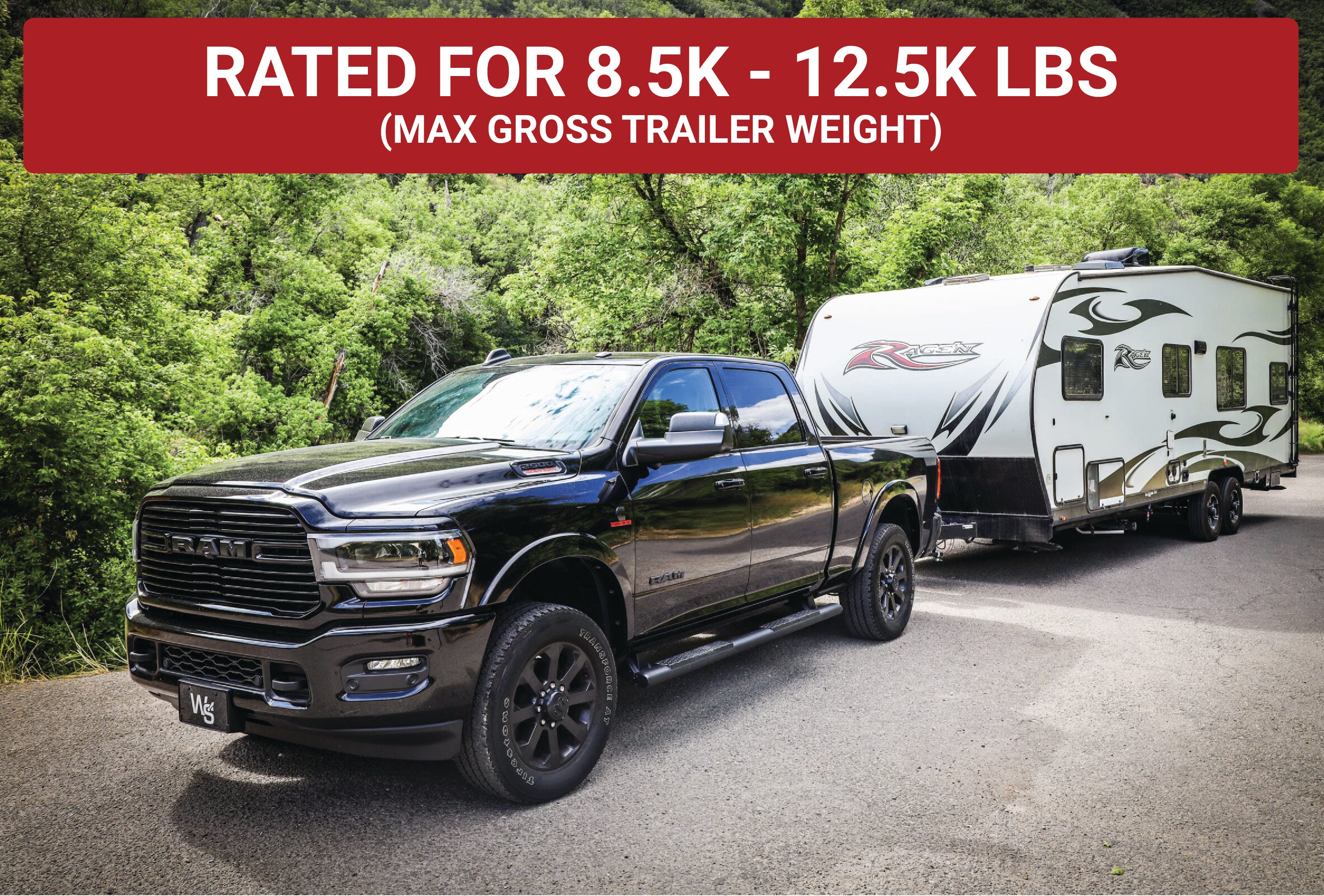 Weigh Safe TrueTow Middle Weight Weight Distribution Hitch with 6-Inch Drop and 2.5-Inch Receiver for 8,500 lbs Towing Capacity