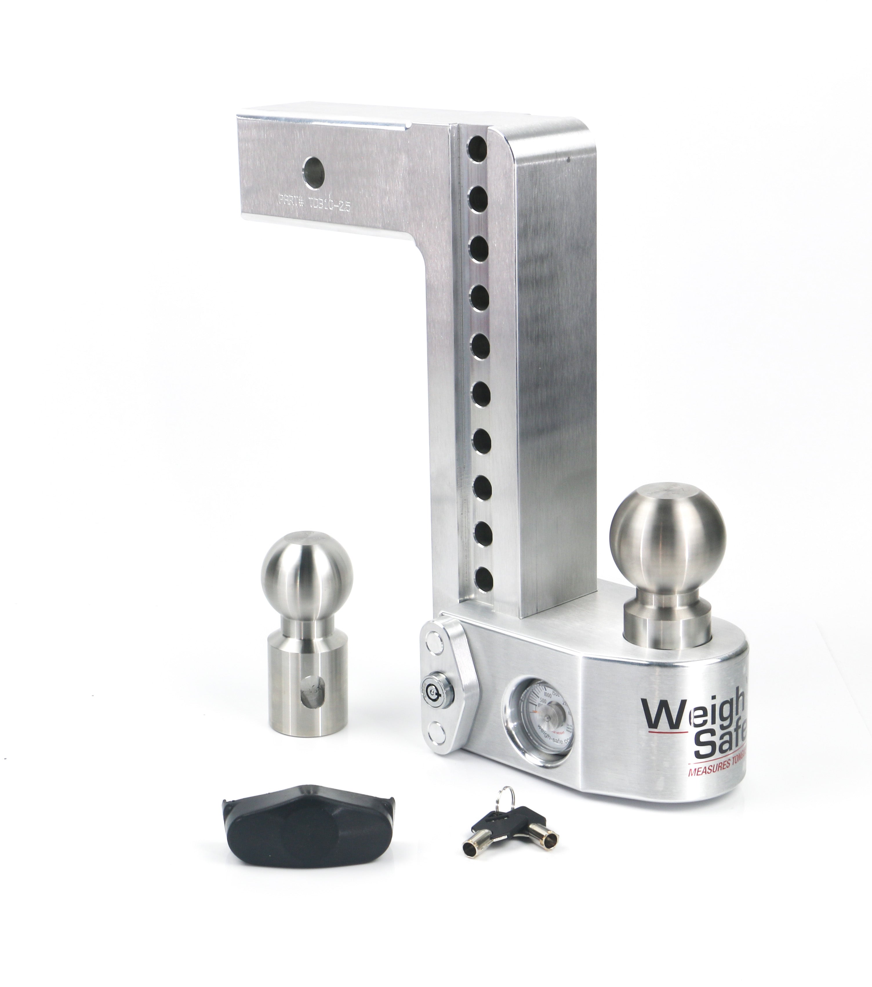 Weigh Safe 10-inch Drop Hitch with 2.5-inch Shank for Secure Towing