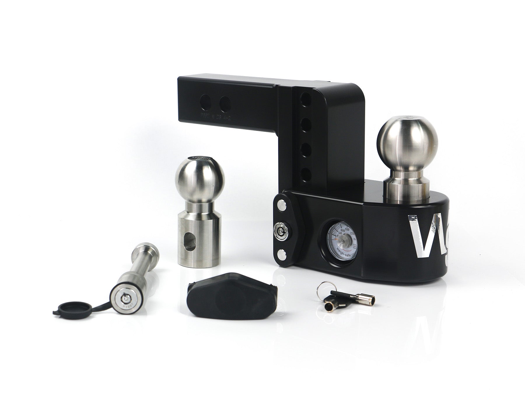 Weigh Safe Cerakoted 4-Inch Drop Hitch with 2-Inch Shank and Keyed Alike WS05 by Weigh Safe