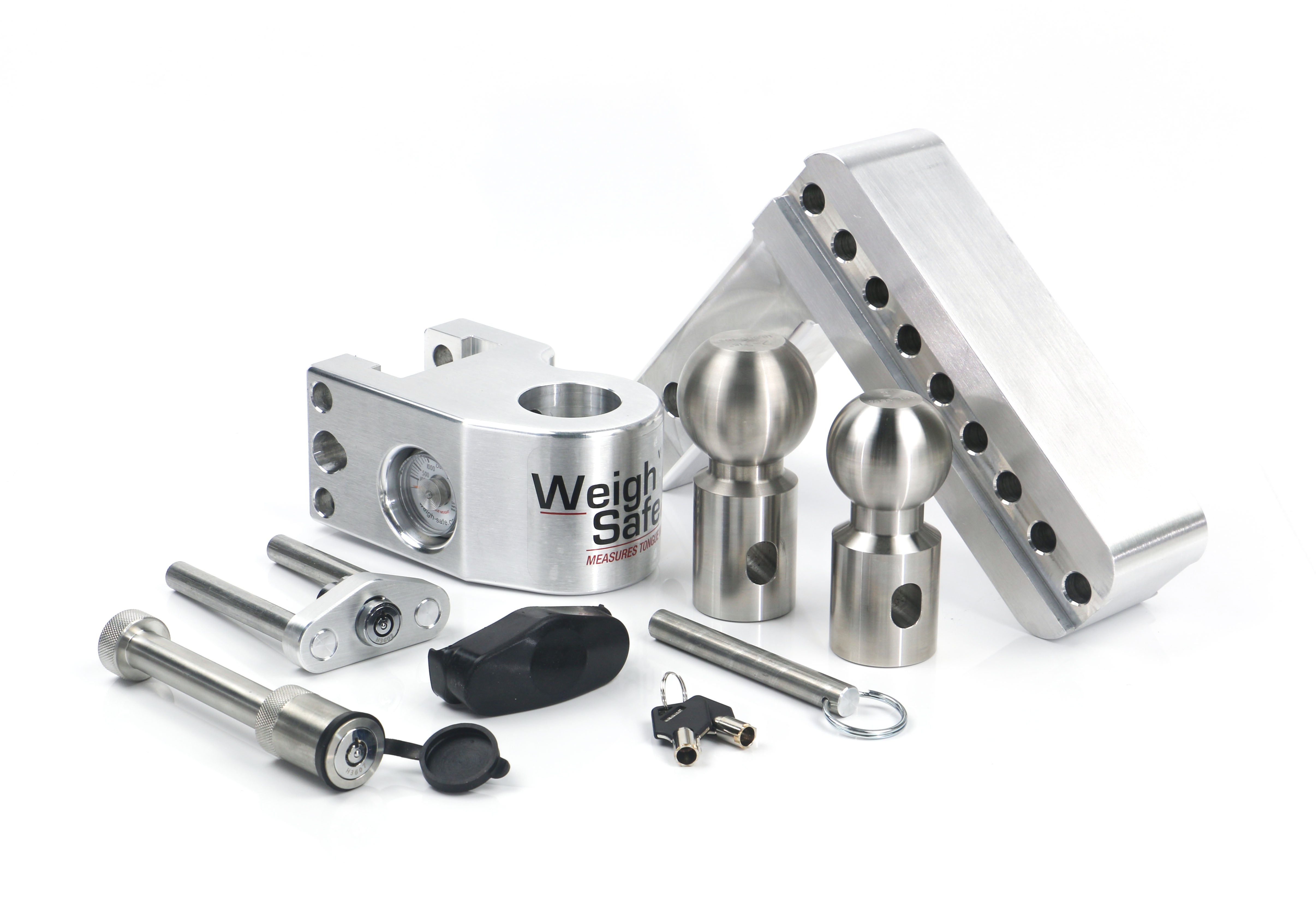 Weigh Safe 6-Inch Drop Hitch with 2-Inch Shank and Built-in Scale