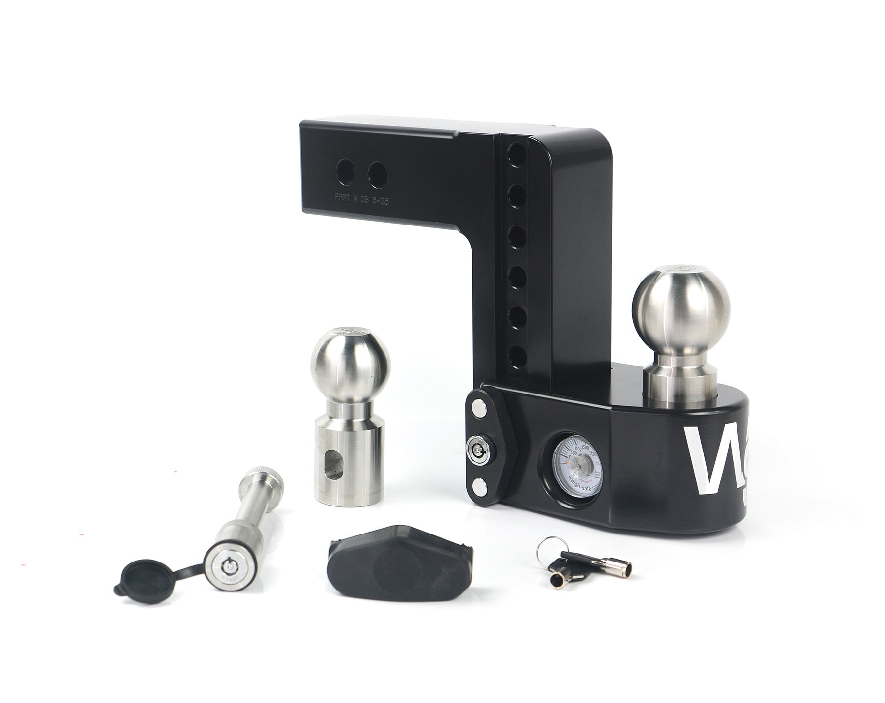 Weigh Safe Cerakoted 6-Inch Drop Hitch with 2.5-Inch Shank and Keyed Alike WS05